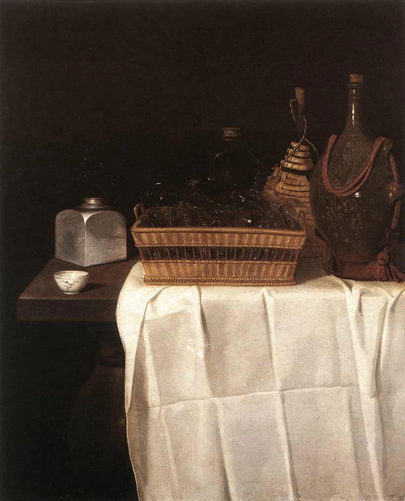 Natura morta con bicchieri e bottiglia - Staatliche Museen, Berlin